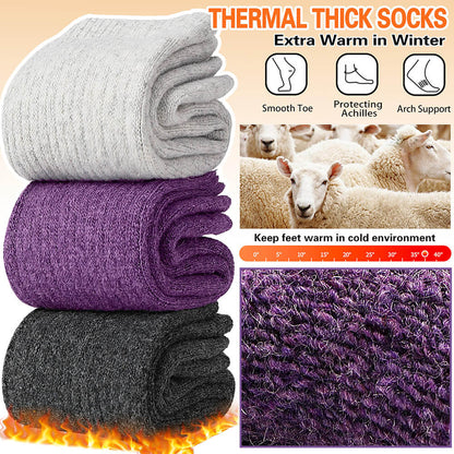 5 Pairs Women’s Thermal Socks – Warm & Thick Winter Socks, Soft and Breathable