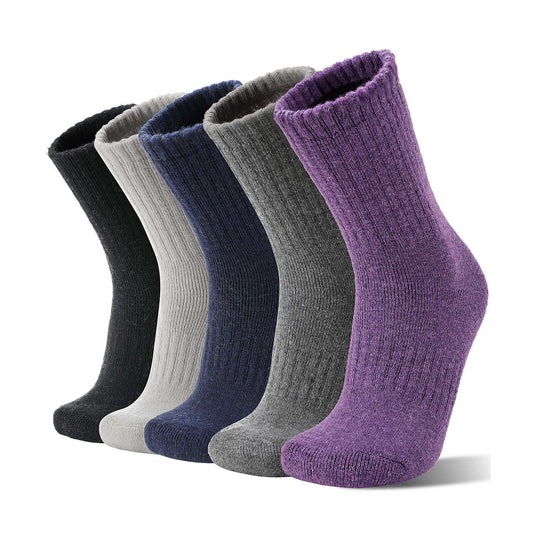 5 Pairs Women’s Thermal Socks – Warm & Thick Winter Socks, Soft and Breathable