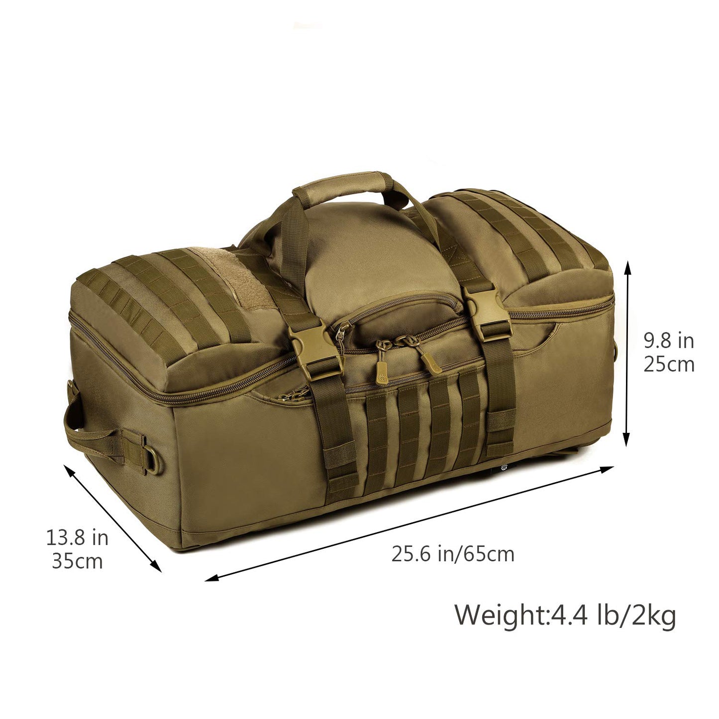 60L Tactical Travel Backpack – Military MOLLE Duffel Bag for Outdoor Gear & Equipment