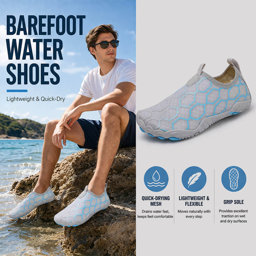 Barefoot Water Shoes – Quick-Dry Beach & Swim Shoes for Men & Women