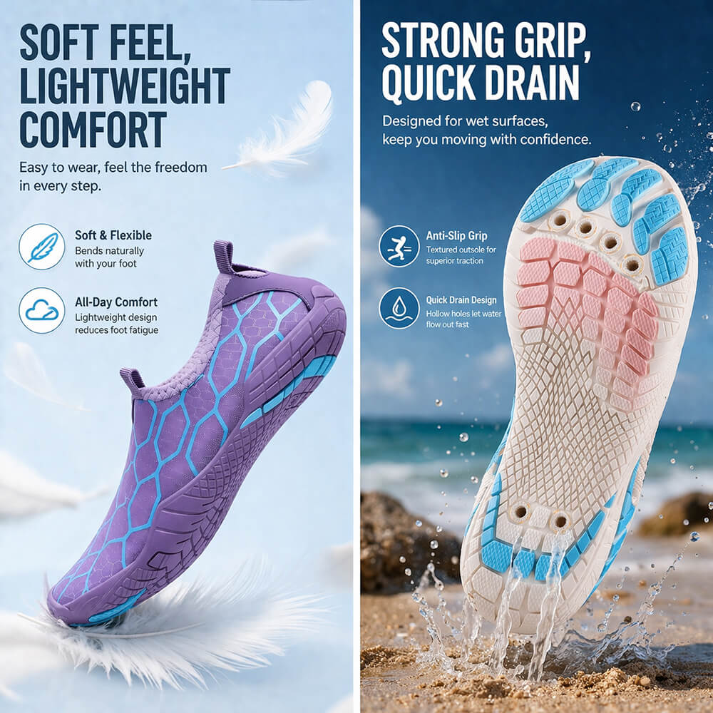 Barefoot Water Shoes – Quick-Dry Beach & Swim Shoes for Men & Women