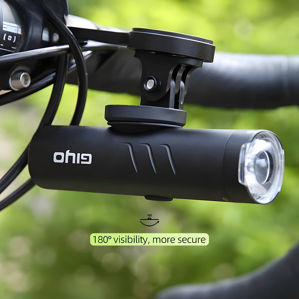 Bike Front Light – USB Rechargeable, Waterproof, Rotatable Head for Night Cycling