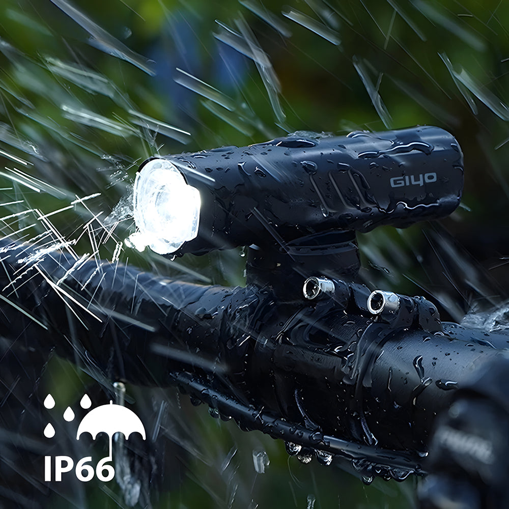 Bike Front Light – USB Rechargeable, Waterproof, Rotatable Head for Night Cycling