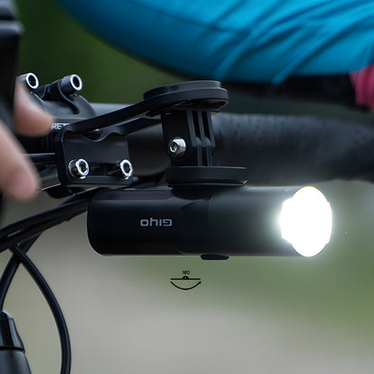 Bike Front Light – USB Rechargeable, Waterproof, Rotatable Head for Night Cycling