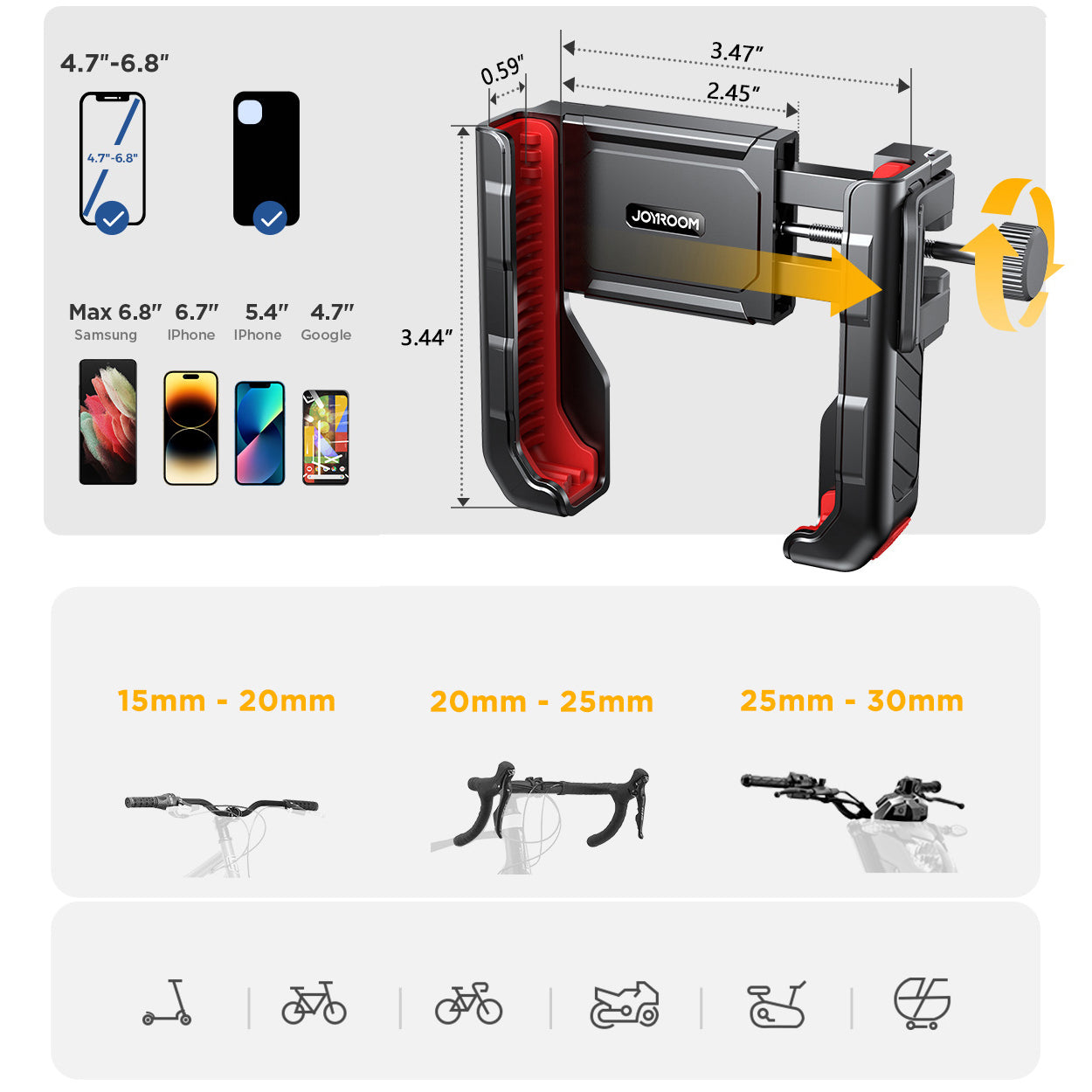 Bike Phone Mount – Anti-Shake & Shock-Absorbing Holder