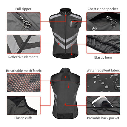 Breathable Cycling Vest – Windproof & Lightweight