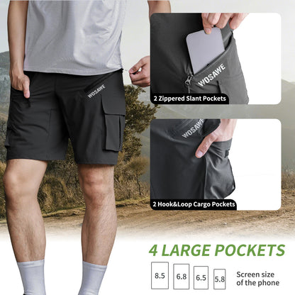 Breathable Quick-Dry Cycling Shorts – Multi-Pocket Bike Shorts for Summer Riding