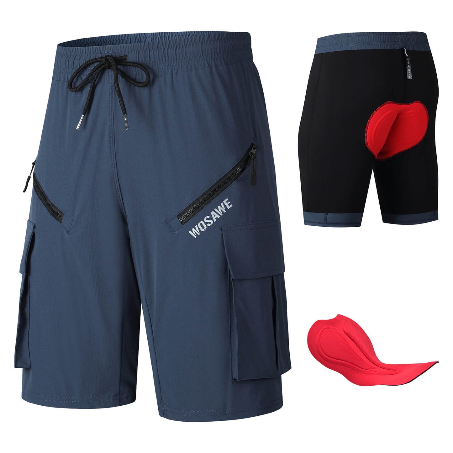 Breathable Quick-Dry Cycling Shorts – Multi-Pocket Bike Shorts for Summer Riding