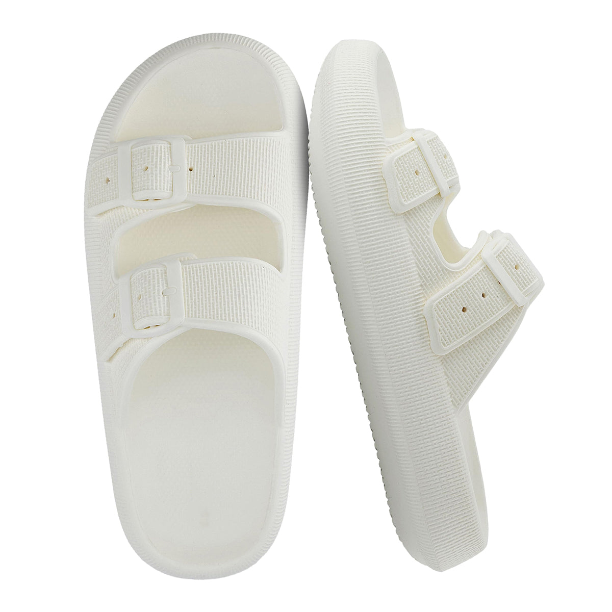 Cloud Cushion EVA Slides – Adjustable Buckle, Non-Slip & Lightweight Summer Sandals