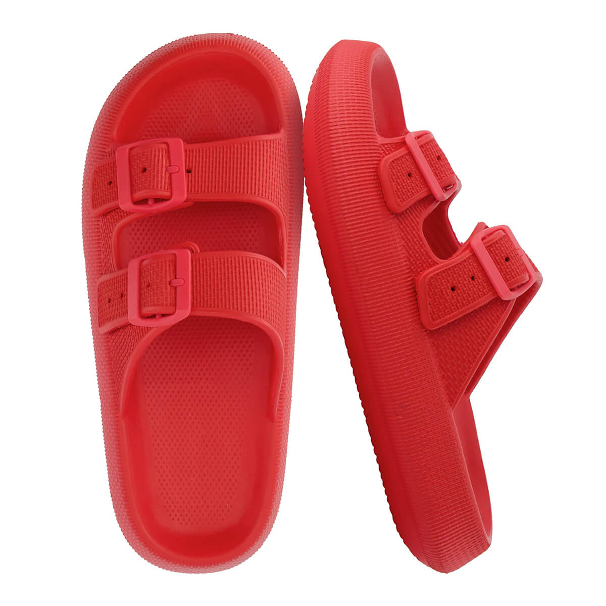 Cloud Cushion EVA Slides – Adjustable Buckle, Non-Slip & Lightweight Summer Sandals