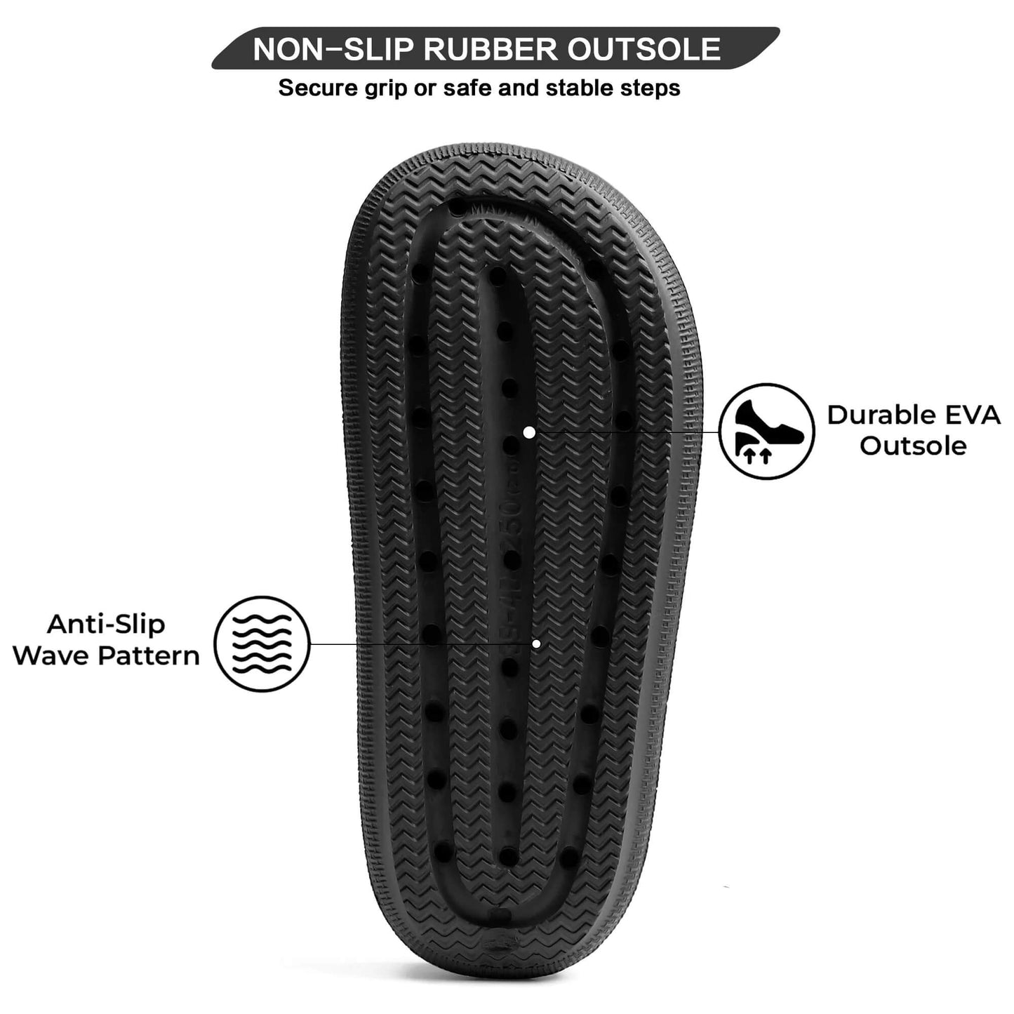 Cloud Slides – Adjustable Hook & Loop Strap with Comfort Support