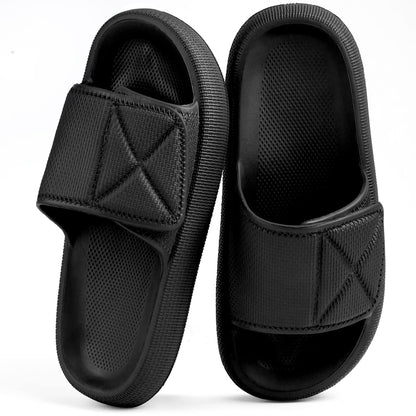 Cloud Slides – Adjustable Hook & Loop Strap with Comfort Support