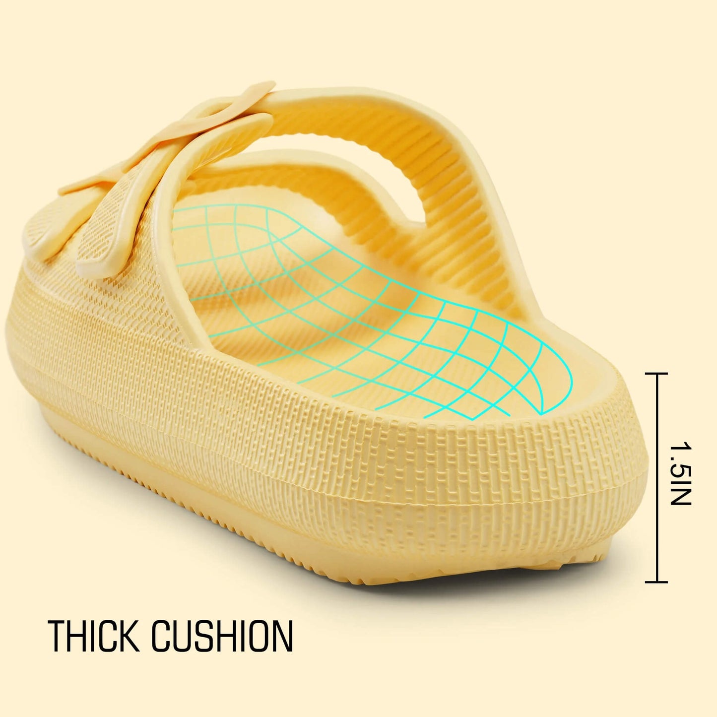 Cloud Cushion EVA Slides – Adjustable Buckle, Non-Slip & Lightweight Summer Sandals