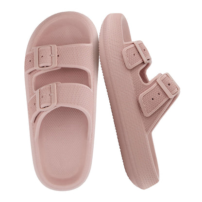 Cloud Cushion EVA Slides – Adjustable Buckle, Non-Slip & Lightweight Summer Sandals