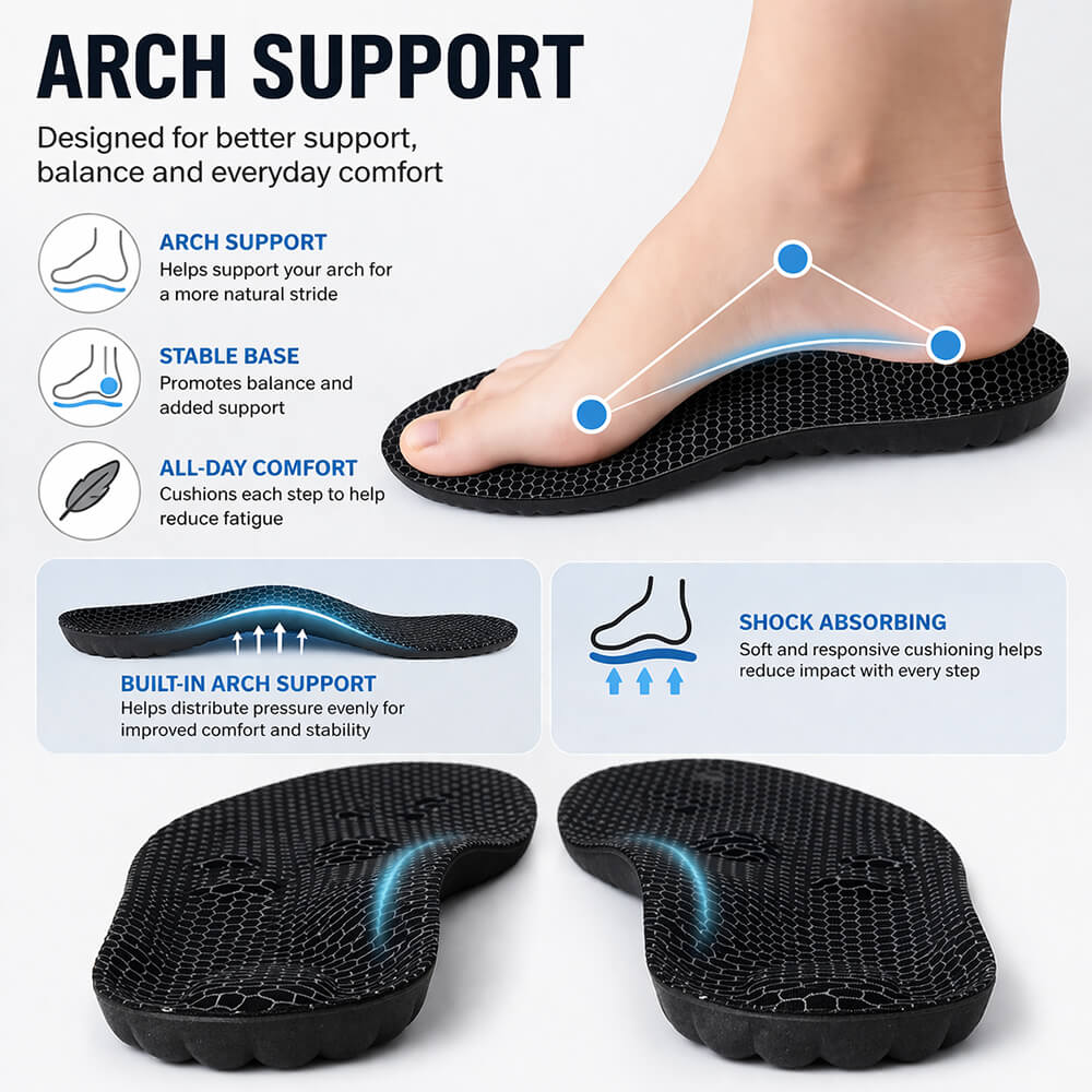 Cloud Cushion Insoles – Soft Comfort for All-Day Walking