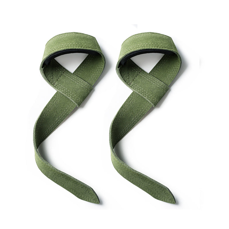 Cowhide Lifting Weight Strap for Fitness Powerlifting with Padded Support