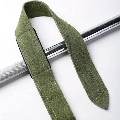 Cowhide Lifting Weight Strap for Fitness Powerlifting with Padded Support