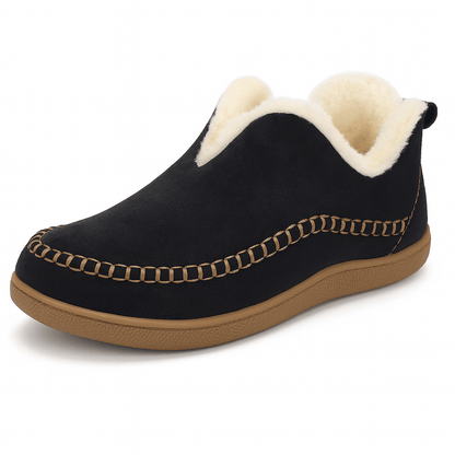 Cozy Fleece Slip-On Slippers – Warm Non-Slip Winter Shoes