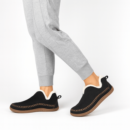 Cozy Fleece Slip-On Slippers – Warm Non-Slip Winter Shoes