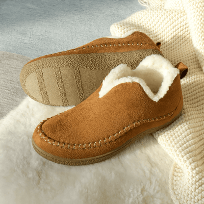 Cozy Fleece Slip-On Slippers – Warm Non-Slip Winter Shoes