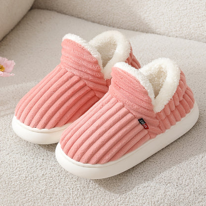 Cozy Velvet Winter Slippers with Thick Non-Slip Sole for Women & Men
