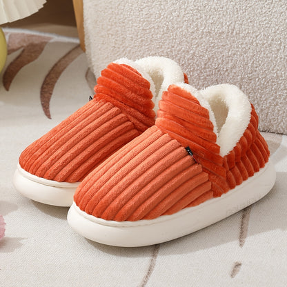Cozy Velvet Winter Slippers with Thick Non-Slip Sole for Women & Men