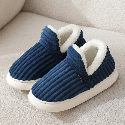 Cozy Velvet Winter Slippers with Thick Non-Slip Sole for Women & Men