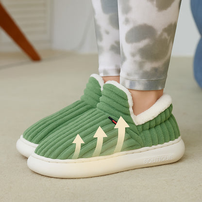 Cozy Velvet Winter Slippers with Thick Non-Slip Sole for Women & Men