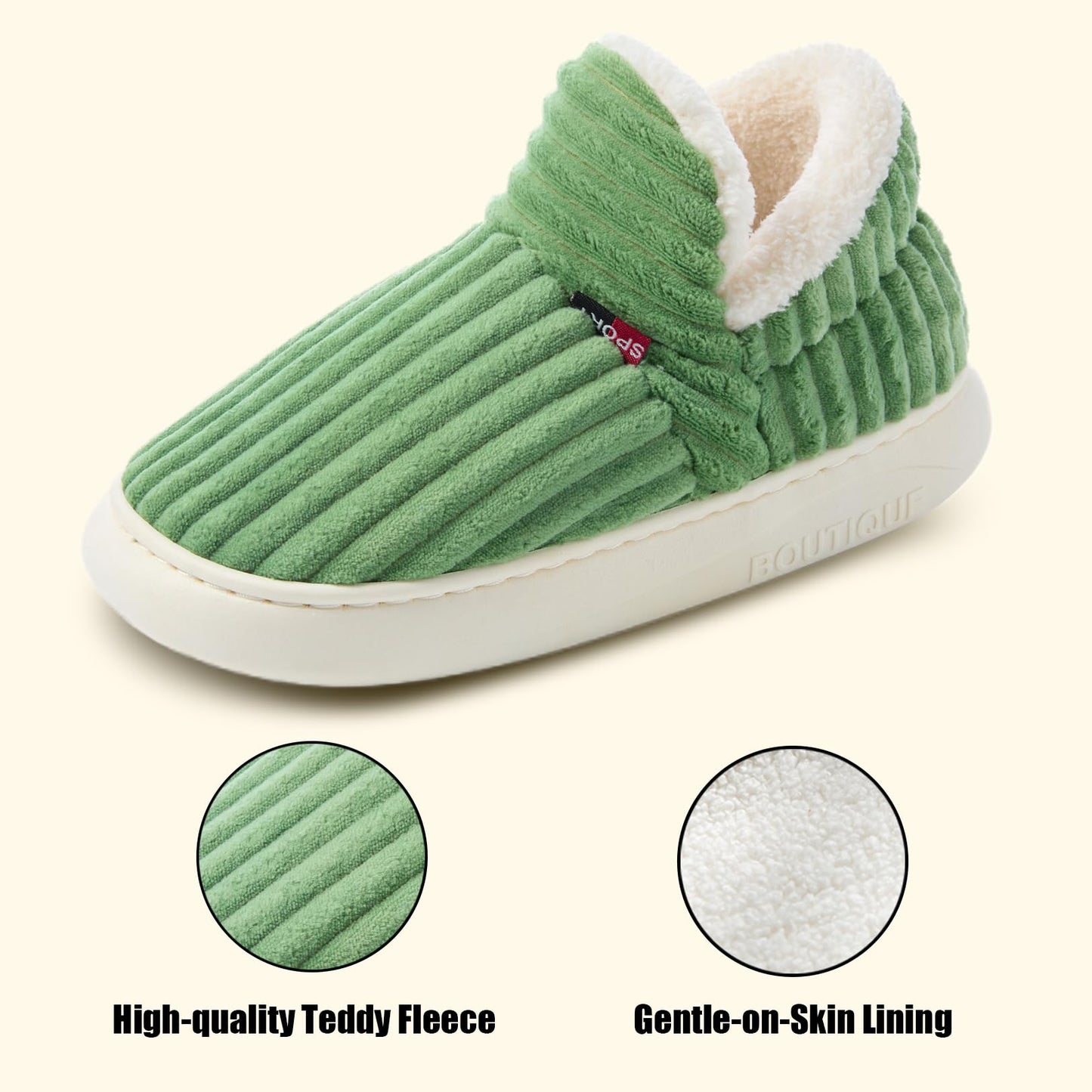Cozy Velvet Winter Slippers with Thick Non-Slip Sole for Women & Men