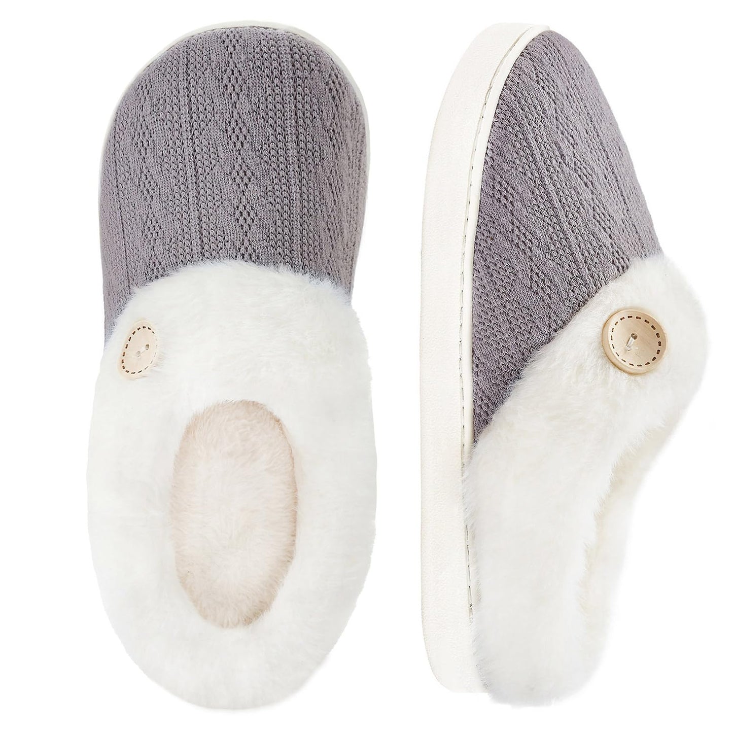 Cozy Warm Memory Foam Women’s Slippers – Soft, Non-Slip House Shoes