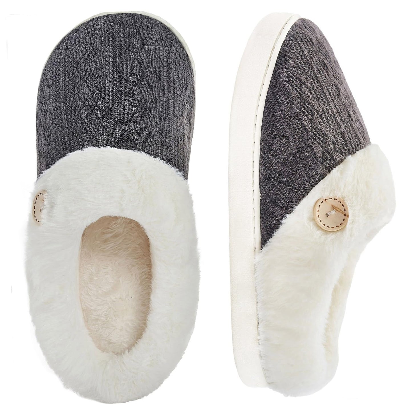 Cozy Warm Memory Foam Women’s Slippers – Soft, Non-Slip House Shoes