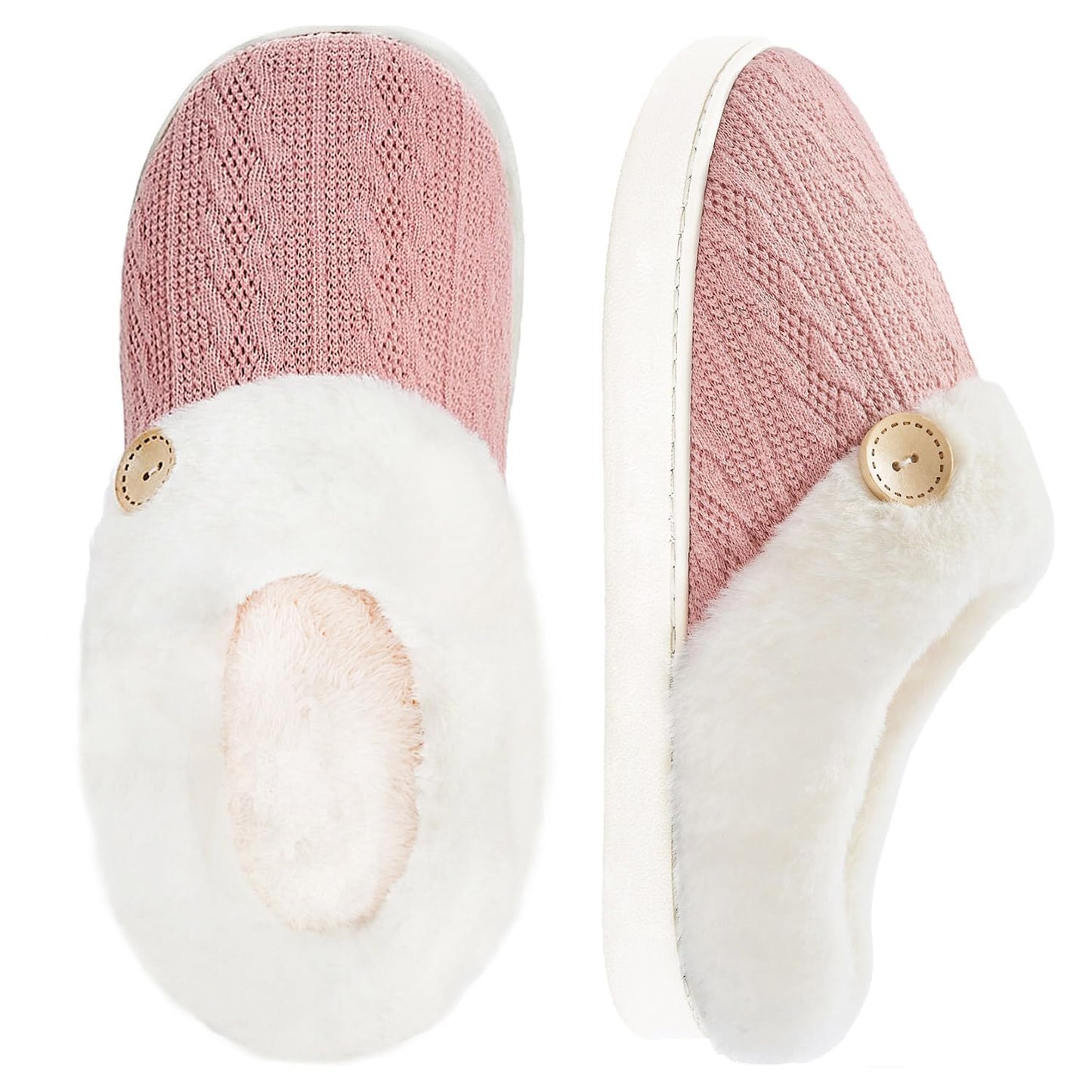 Cozy Warm Memory Foam Women’s Slippers – Soft, Non-Slip House Shoes