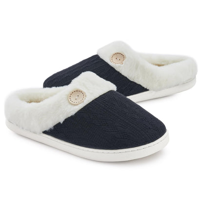 Cozy Warm Memory Foam Women’s Slippers – Soft, Non-Slip House Shoes