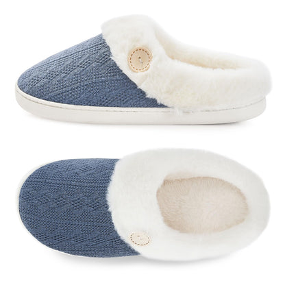 Cozy Warm Memory Foam Women’s Slippers – Soft, Non-Slip House Shoes