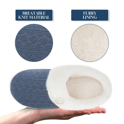 Cozy Warm Memory Foam Women’s Slippers – Soft, Non-Slip House Shoes