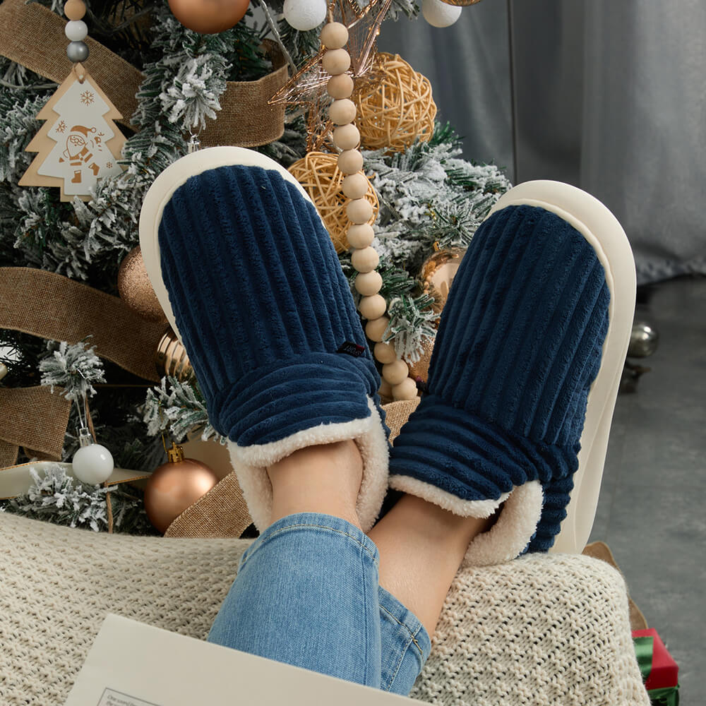 Cozy Velvet Winter Slippers with Thick Non-Slip Sole for Women & Men