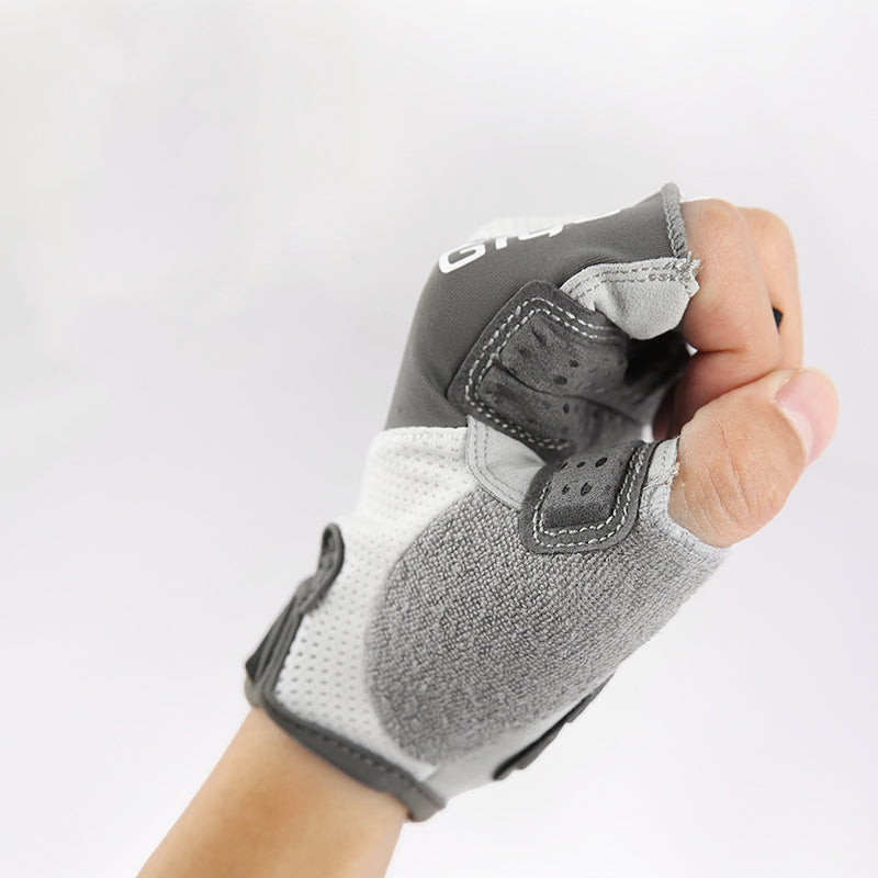 Cycling Half Finger Gloves with Liquid Silicone Padding – Shock-Absorbing Gloves for Road & Mountain Biking