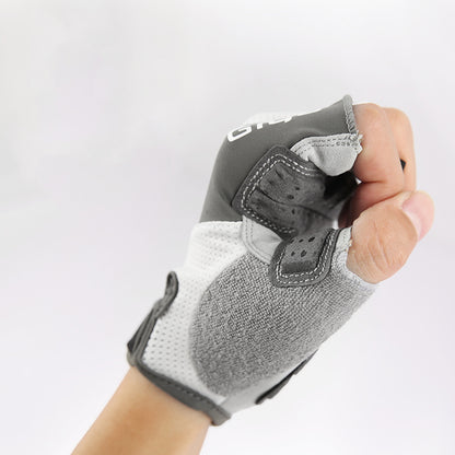 Cycling Half Finger Gloves with Liquid Silicone Padding – Shock-Absorbing Gloves for Road & Mountain Biking