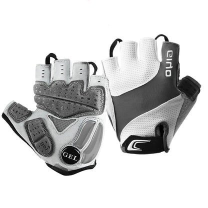 Cycling Half Finger Gloves with Liquid Silicone Padding – Shock-Absorbing Gloves for Road & Mountain Biking