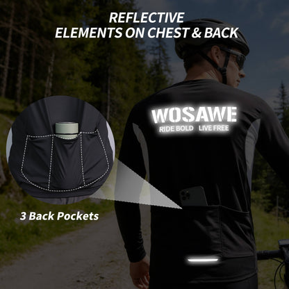 Cycling Jersey with 3 Rear Pockets – Breathable, Lightweight & Quick Dry
