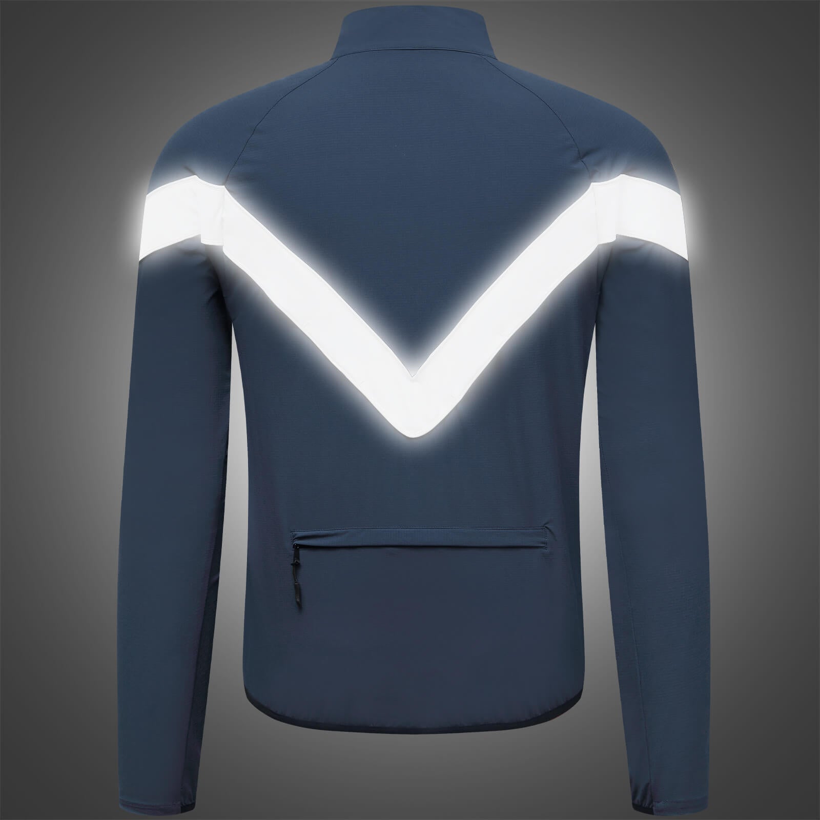 Cycling Windbreaker, Breathable & Reflective Long-Sleeve Sports Jacket for Night Riding & Running
