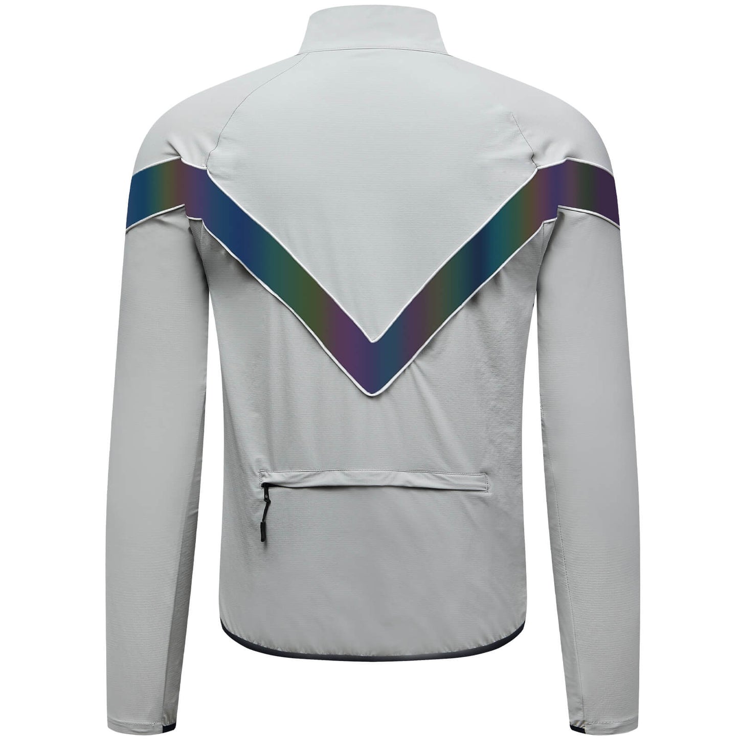 Cycling Windbreaker, Breathable & Reflective Long-Sleeve Sports Jacket for Night Riding & Running