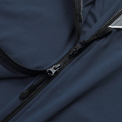 Cycling Windbreaker, Breathable & Reflective Long-Sleeve Sports Jacket for Night Riding & Running