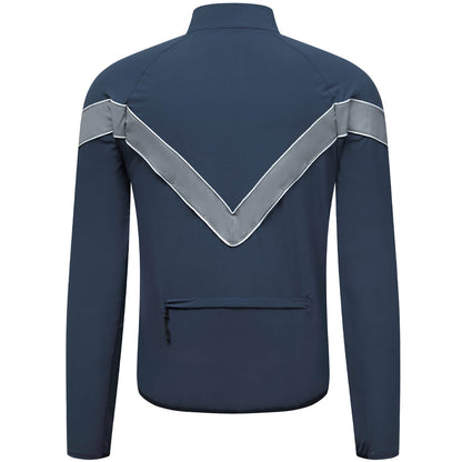 Cycling Windbreaker, Breathable & Reflective Long-Sleeve Sports Jacket for Night Riding & Running