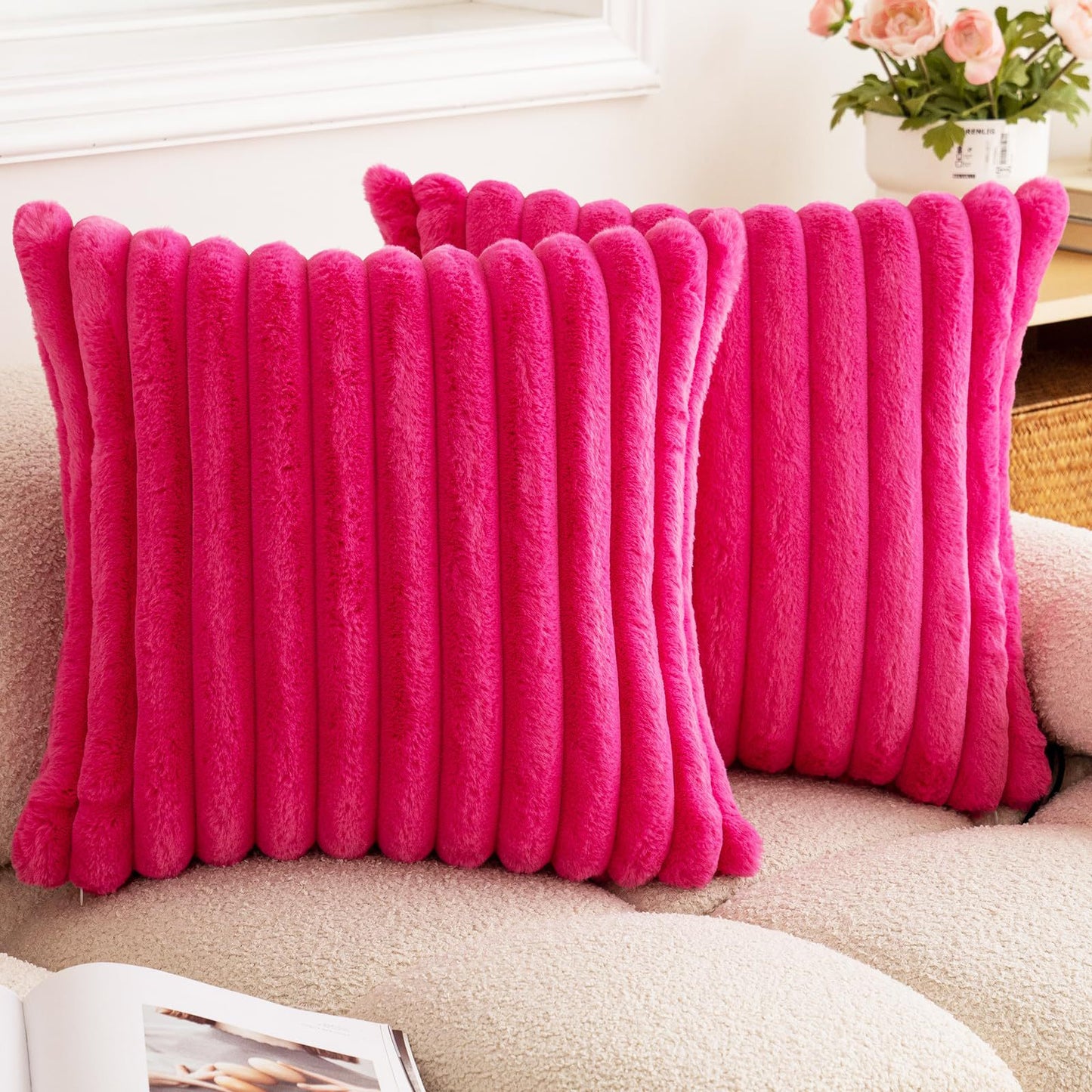 Double-Sided Plush Cushion Cover (45×45 cm)