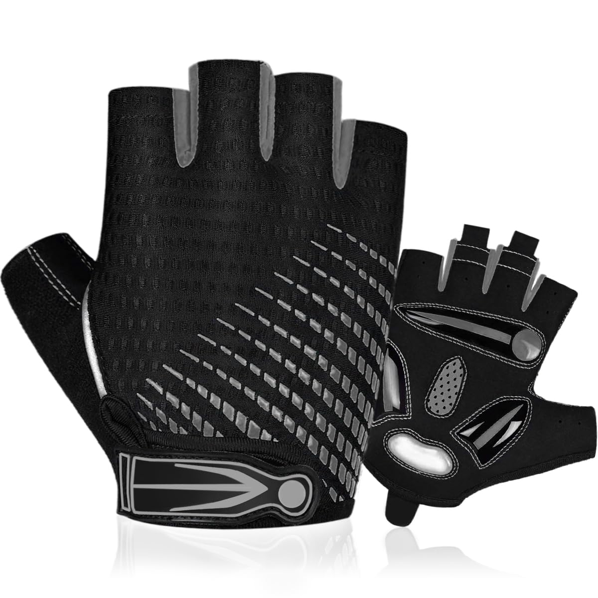 Fingerless Gel Cycling Gloves for Mountain Biking & Road Bike