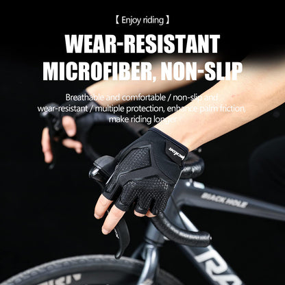 Fingerless Bike Gloves – Lightweight, Gel-Padded, Non-Slip