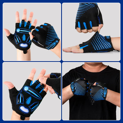 Fingerless Gel Cycling Gloves for Mountain Biking & Road Bike