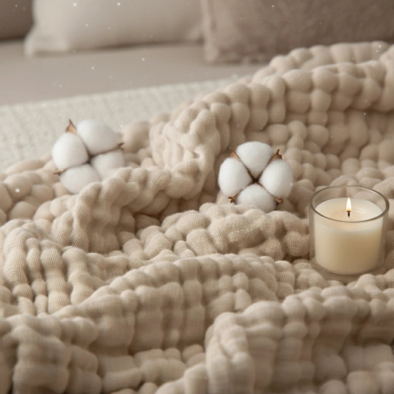 Cotton Muslin Blanket – Soft, Breathable & Lightweight