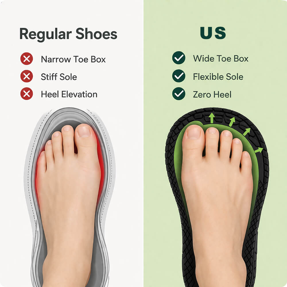 FlexStep – Barefoot Shoes for All-Day Walking Without Foot Fatigue